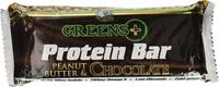 Mängden socker i Greens plus protein bar chocolate