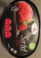 Mängden socker i Sorbet aux framboises