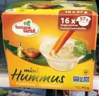 Mängden socker i Mini Hummus traditionnel
