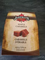 Mängden socker i maple caramels caramels à l'érable