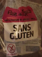 Mängden socker i pain sans gluten aux fruits et raisins secs