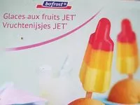 Mängden socker i Glaces aux fruits jet