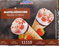 Mängden socker i Waffelhörnchen Vanille-Erdbeer