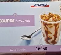 Mängden socker i Coupes caramel