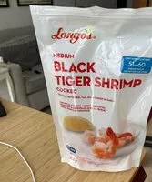 Mängden socker i Medium Black Tiger Shrimp (Cooked)