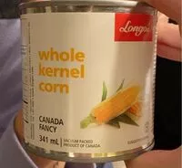 Mängden socker i whole kernel corn