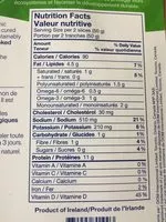 Mängden socker i Organicd smoked atlantic salmon