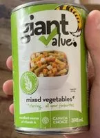 Mängden socker i Mixed Vegetables