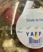 Mängden socker i Salade tomates fêta Yaffa
