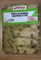 Mängden socker i Filets d'anchois marinés à l'ail