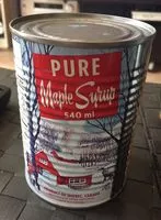 Mängden socker i Sirop d'erable pur