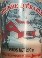 Mängden socker i Beurre d’érable