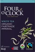 Mängden socker i Four o'clock organic tea imperial white tea
