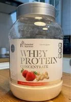 Mängden socker i Whey protein concentrate fresa y chocolate blanco