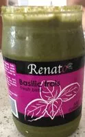 Mängden socker i Pesto au basilic frais