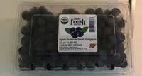 Mängden socker i organic blueberries