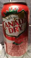 Mängden socker i Canada Dry - Cranberry Ginger Ale