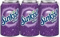 Mängden socker i Sunkist Grape Soda, 12 Fl Oz