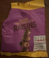 Mängden socker i Belgian Milk Chocolate Raisins