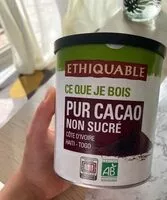 Mängden socker i Pue cacao non sucré