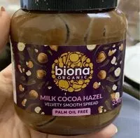 Mängden socker i Milk cocoa hazel
