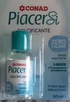 Mängden socker i dolcificante liquido