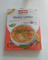 Mängden socker i Madras sambar