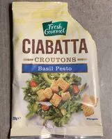 Mängden socker i Croûtons Ciabatta Pesto Basilic