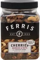 Mängden socker i Cherries berries nuts