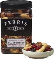 Mängden socker i Blueberries cranberries nuts roasted salted mix