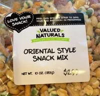 Mängden socker i Oriental style snack mix