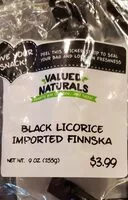 Mängden socker i Black Licorice Imported Finnska