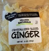 Mängden socker i Crystallized Ginger Slices