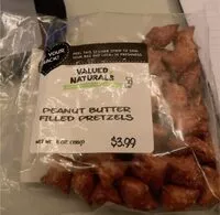 Mängden socker i Peanut butter filled pretzels