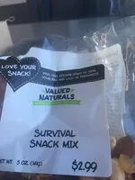 Mängden socker i Survival Snack Mix