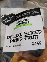 Mängden socker i Deluxe sliced dried fruit