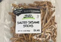 Mängden socker i Salted sesame sticks
