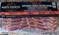 Mängden socker i Thick Cut Applewood Smoked Uncured Bacon