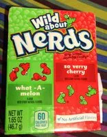Mängden socker i Tiny, tangy crunchy candy nerds