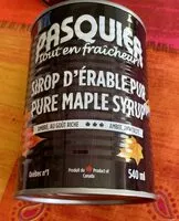 Mängden socker i Sirop érable