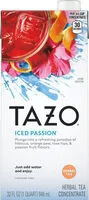 Mängden socker i Iced passion caffeine free herbal tea concentrate
