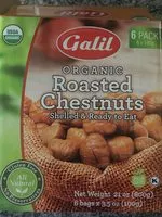 Mängden socker i Organic roasted chestnuts