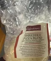 Mängden socker i Shredded pizza blend