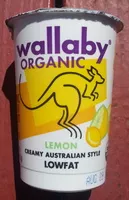 Mängden socker i Wallaby organic, organic lowfat yogurt, lemon