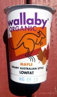 Mängden socker i Wallaby organic, creamy australian style organic low fat yogurt, maple