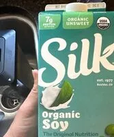 Mängden socker i Organic unsweetened soymilk