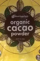 Mängden socker i Organic cacao powder