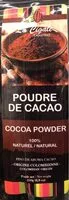 Mängden socker i Poudre de cacao