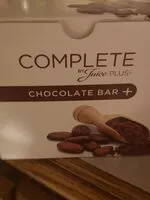 Mängden socker i Complete by Juice Plus chocolate bar