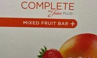 Mängden socker i Mixed fruits bar +